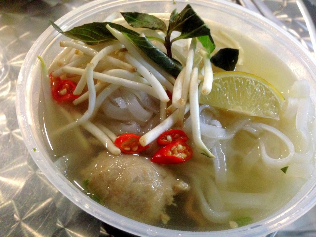 Vietnamese "Pho", Sliced Beef, Brisket and Beef Balls Noodle Soup ($10.80)