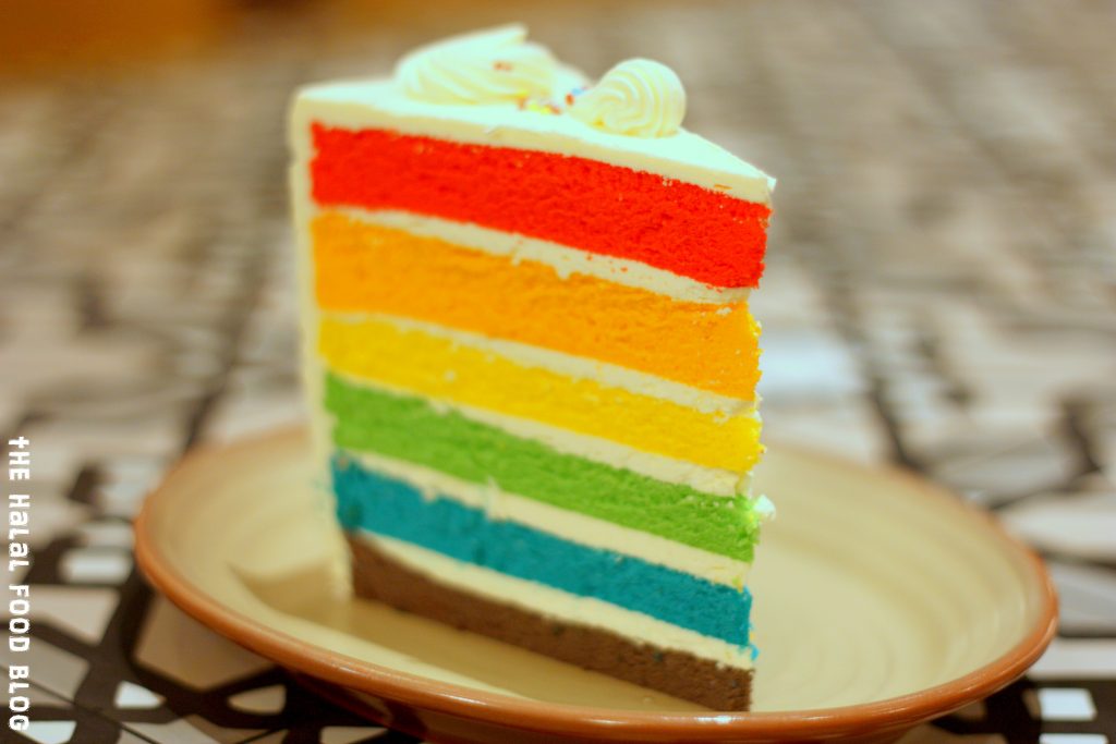 Rainbow Cake ($5.90 per slice)