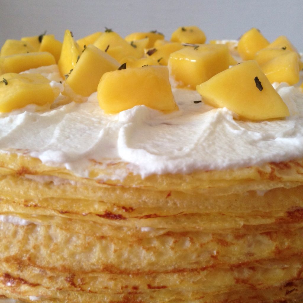 Mango & Chantilly Mille Crepe (image courtesy of The Work Table Confections)