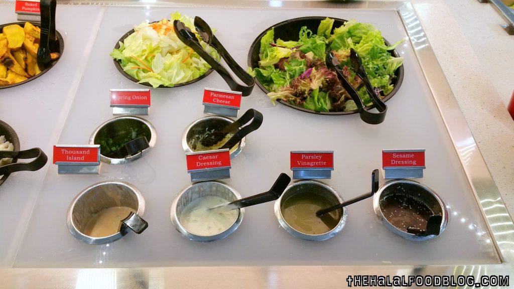 D.I.Y Salad with 4 different types of dressings