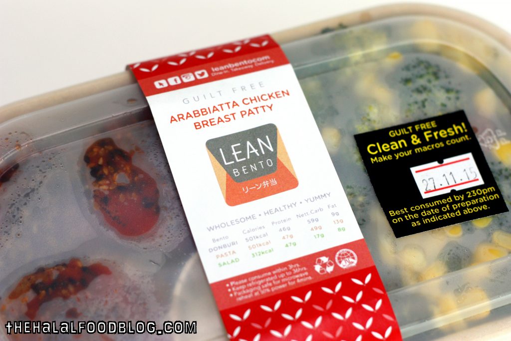 Lean Bento 40 Arrabiata Chicken Patty Salad Bento