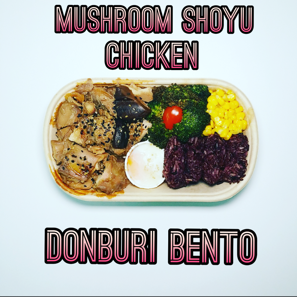 Lean Bento 60 Mushroom Shoyu Chicken Donburi Bento